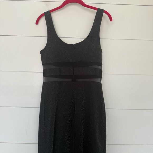 Rampage Women’s Medium Mesh Black Maxi Dress Y2K 2000s - Picture 4 of 6